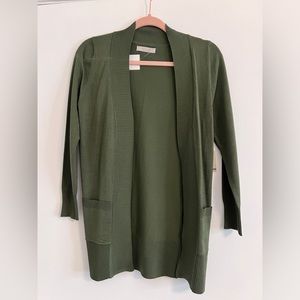 Olive green cardigan size S
